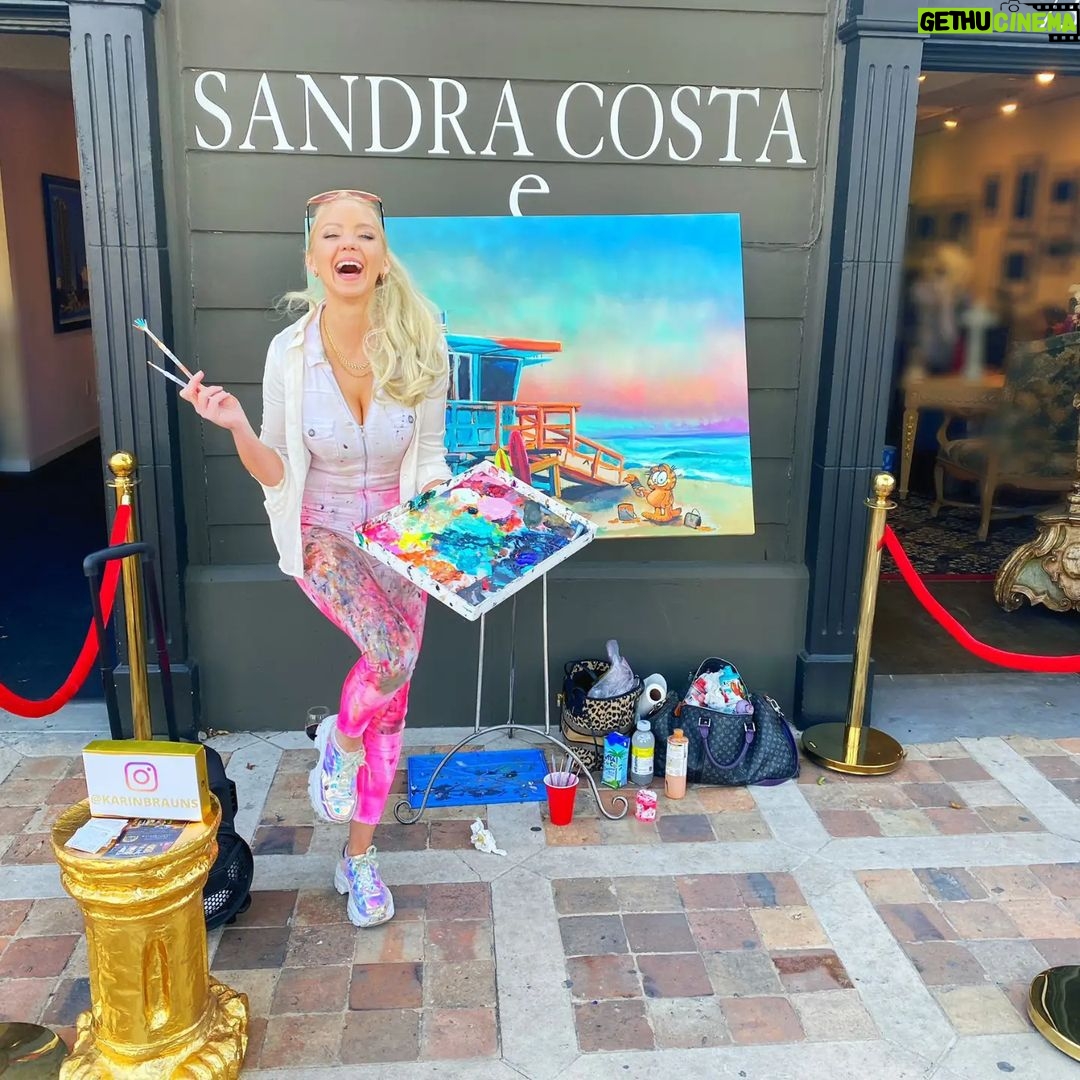 Karin Brauns Instagram - Always a true blast painting live at @sandracostala, You will find more of my artwork at the boutique 💕 721 & 731 N La Cienega Blvd, West Hollywood, 90069 @sandracostala1 . . . . . . . #fineart #interiordesign #legendsofdesign #lacienega #lcdqla #liveart #popart #fineart #art #artist #artworld #painting #paintinglive #sandracosta #westhollywood #artlife #liveshow #lacienega #vintagestyle #fashionstyle #fashionnova #theartistsway #fashion #lifestyle #artoftheday #picoftheday #painter #paintings #live #karinbraunsgallery #karinbrauns La Cienega Boulevard