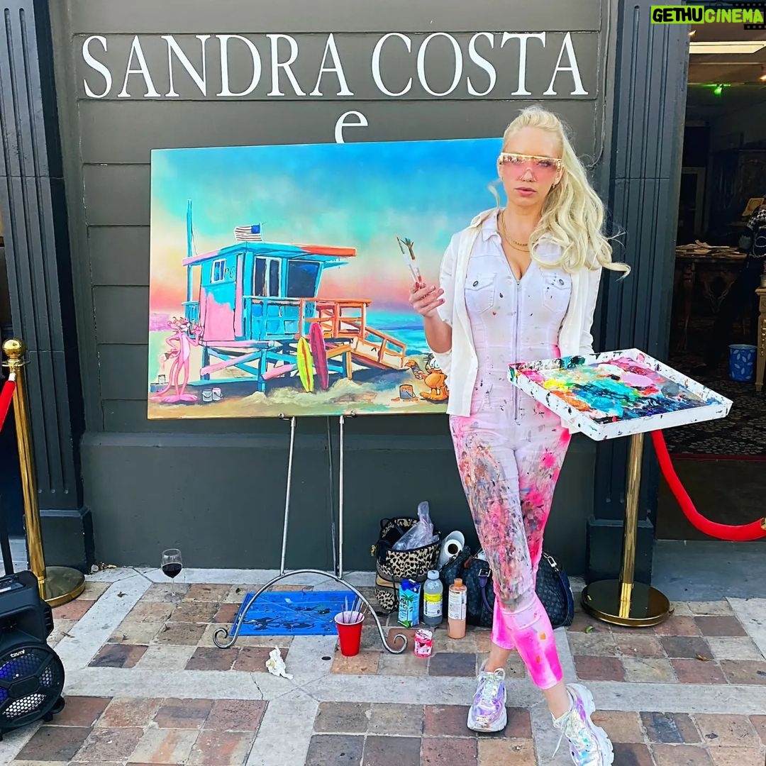 Karin Brauns Instagram - Always a true blast painting live at @sandracostala, You will find more of my artwork at the boutique 💕 721 & 731 N La Cienega Blvd, West Hollywood, 90069 @sandracostala1 . . . . . . . #fineart #interiordesign #legendsofdesign #lacienega #lcdqla #liveart #popart #fineart #art #artist #artworld #painting #paintinglive #sandracosta #westhollywood #artlife #liveshow #lacienega #vintagestyle #fashionstyle #fashionnova #theartistsway #fashion #lifestyle #artoftheday #picoftheday #painter #paintings #live #karinbraunsgallery #karinbrauns La Cienega Boulevard