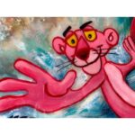 Karin Brauns Instagram - "Party Wave" 48×36 Available for sale DM for inquiries . . . . . . . . #artworld #artlife #artgallery #artoftheday #artist #artstudio #garfield #artistsoninstagram #artforsale #pinkpanther #garfieldlovers #artwork #artiststudio #catstagram   #garfieldcat #california #manhattanbeach #manhattan #losangeles #pinkpanthercartoon #sepulveda #fishart #surfing #popartists #seaart #sinistermonopoly #karinbrauns Manhattan Beach, California
