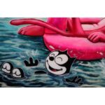 Karin Brauns Instagram - Closeups of my cool cats. 🦩 . . . . . . . . #garfield #sylvester #felixthecat #hellokitty #topcat #frosty #heathcliff #frostythetiger #cheshirecat #carolebaskin #miami #flamingos #flamboyance #art #painting #acrylicart #artforsale #cartoonart #popartist #coolcats #pink #cats #catslovers #animalart #originalart #artistsoninstagram #artofinstagram #karinbraunsgallery #karinbrauns