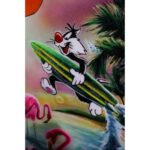 Karin Brauns Instagram - Closeups of my cool cats. 🦩 . . . . . . . . #garfield #sylvester #felixthecat #hellokitty #topcat #frosty #heathcliff #frostythetiger #cheshirecat #carolebaskin #miami #flamingos #flamboyance #art #painting #acrylicart #artforsale #cartoonart #popartist #coolcats #pink #cats #catslovers #animalart #originalart #artistsoninstagram #artofinstagram #karinbraunsgallery #karinbrauns