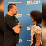Karine Silva Instagram - 🇧🇷 Já que a luta caiu, fomos participar do @powerslap pra não perder a viagem!! #powerslap 🇺🇸 Since the fight fell through, we did a #powerslap bout so our trip to Vegas is not wasted! #powerslap #danawhitepowerslap #ufcbrasil #ufc #mma #slap UFC APEX