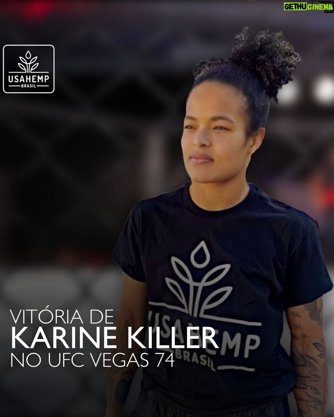 Karine Silva Instagram - Neste final de semana a lutadora de MMA Karine Killer entrou no octógono do UFC e venceu mais uma luta, a décima-sexta seguida de sua carreira. Nós da USA Hemp nos orgulhamos de estar ao lado de uma atleta como a Karine, que sempre demonstrou muita garra, dedicação e amor ao esporte. Karine faz tratamento com medicamentos de CBD que a ajudam na melhora da qualidade do sono, bem-estar mental e emocional, recuperação e regeneração. Seguimos juntos, Karine! Las Vegas, Nevada
