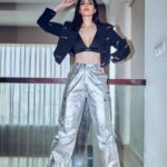 Karishma Tanna Instagram - There are Two of you in you, let both Co-exist 🖤 Outfit @cilvrstudio Footwear @maisonvalentino