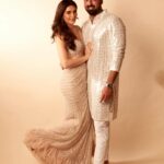 Karishma Tanna Instagram - Happy Diwali 🪔 Be the Light 🪔 Have a safe one everyone❤️ Varuns outfit @kasbah___ Me @falgunishanepeacockindia