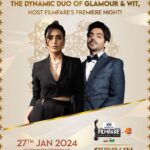 Karishma Tanna Instagram – Join me as we host the grand celebration of excellence, music and regal fashion in Filmfare’s Premiere Night ! 
Book your tickets on bookmyshow.com now for Blockbuster Curtain Raiser of 69th #HyundaiFilmfareAwards2024 with #GujaratTourism on 27th January at Mahatma Mandir Convention & Exhibition Centre in Gandhinagar.