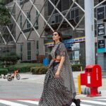 Karishma Tanna Instagram - On the roads of #Busan Only love 🖤 Wearing @jjvalaya @sukritigrover @netflix_in @aca_g.ott2023