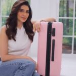 Karishma Tanna Instagram – Experience a new era of travel sophistication with Baggit Luggage! Introducing eight wheels for seamless movement, TSA lock for stress-free international trips, and pure polycarbonate strength. Stay organized with dedicated pockets. Make your journey a statement with Baggit!