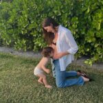 Karlie Kloss Instagram – from when Levi found out he was going to be a big brother
