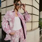 Karlie Kloss Instagram - playing in pink