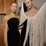 Karlie Kloss Instagram - @danielroseberry made my return to runway more than just a fever dream. It’s been years since I last walked in a couture show and it was as awe inspiring as my first season 16yrs ago, and yet somehow felt like coming home. 🥰 Witnessing first hand the boundless creativity and brilliance of the teams behind the scenes, never gets old. Daniel, thank you for your infinite imagination and kindness, it’s truly what brings this all to life. And to @patmcgrathreal and @guidopalau thank you for transforming us into otherworldly creatures, @piergiorgio @brookelpace and @_mariechaix_ for including me in this breathtaking lineup, and the @schiaparelli atelier team for your unparalleled craftsmanship. A show I will never ever forget 🖤