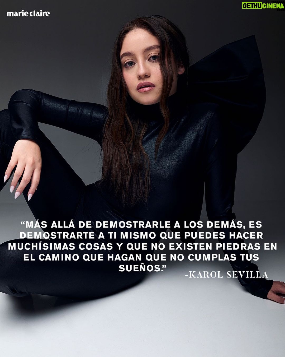 Karol Sevilla Instagram - ¡Perseverancia y constancia! ✨ Para @karolsevillaofc estar en la actuación desde muy corta edad le ha dejado diversas experiencias que la han construido como actriz, pero también como mujer. En el camino, hay un lema de vida que siempre la ha acompañado y que compartió en exclusiva para Marie Claire México. #KarolSevillaEsMarieClaire 💗