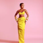 Karrueche Tran Instagram - BARBIE LA PREMIERE 🎀 Grateful for such an amazing team for making me feel like a true Barbie! 💛 @bryonjavar @stephenmoleskibeauty @brandnewjames