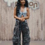 Karrueche Tran Instagram - Up your fashion with #UpcycleNation! A high-stakes competition show reimagined and refashioned. Hosted by Karrueche Tran with judges Peder Cho and Jerome Lamaar, our upcycling contestants all have the RAW talent to make something out of nothing. Stream the premiere of ‘Upcycle Nation’ Wednesday, November 2nd on Fuse+! #LinkInBio Let the games begin..✂️👖👗