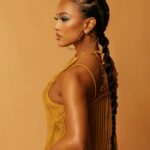 Karrueche Tran Instagram - WAKANDA FOREVER 🖤 @artistrybystephen_ @hairbyyuichi @bryonjavar @mr_dadams