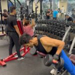 Kartik Aaryan Instagram - Dadi on fire 🔥🔥 Don’t focus on me…but focus on the Champion behind me👊🏻 Always working out in the gym and is a real inspiration for fitness and enthusiasm 💪🏻 #ChampionsFitness #ThanxBuddy😂