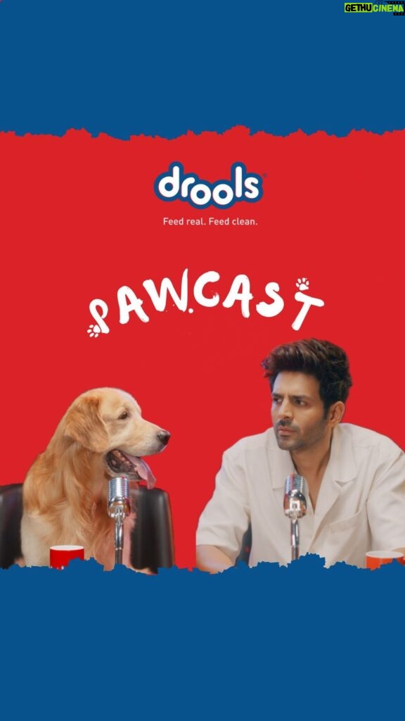 Kartik Aaryan Instagram - One of my favourite interviews this year Couldn’t say no to my canine friend for his PAWCAST 🐾 #droolsindia #pawcast