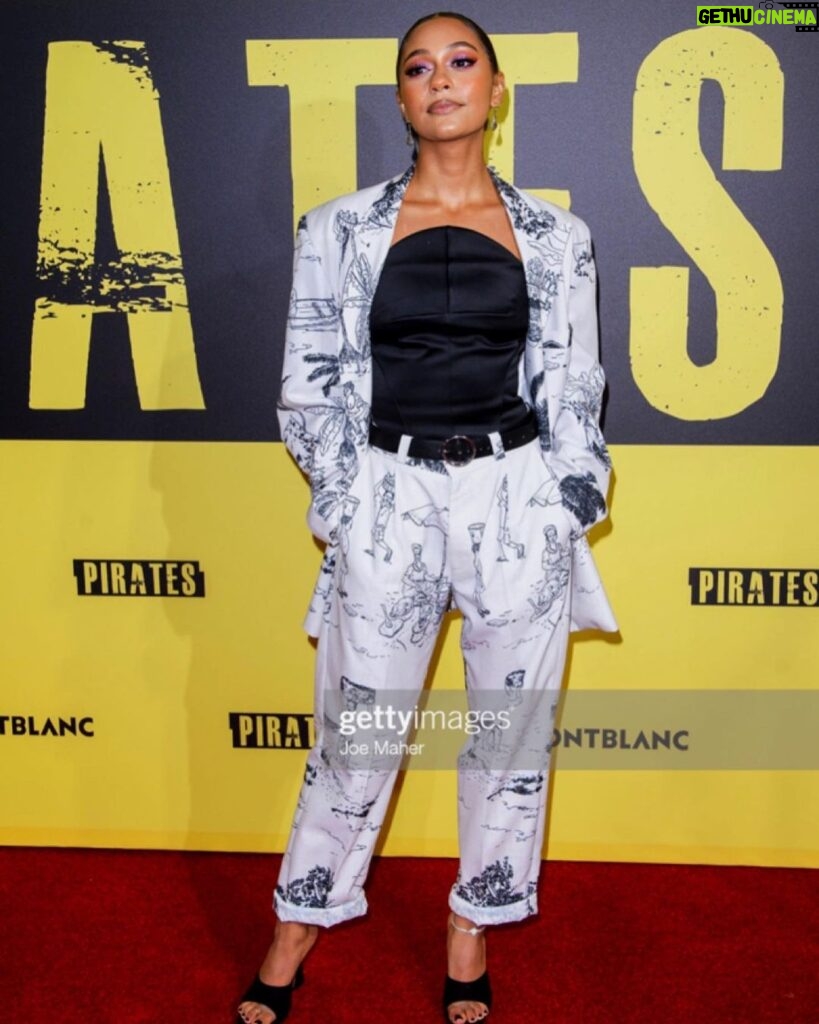 Kassius Nelson Instagram - Pirates premiered last night and it was INSANE! Styled by @olaoluebiti and @iamfods Suit by @labrumlondon Makeup by @makeupbymore_