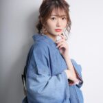Kasumi Hasegawa Instagram - 少しずつ涼しくなってきたね♪ カメラマン: 木村直貴さん #デニム着物 #デニム着物コーデ #着物 #着物コーディネート #kimono #japanesekimono #japanesegirl