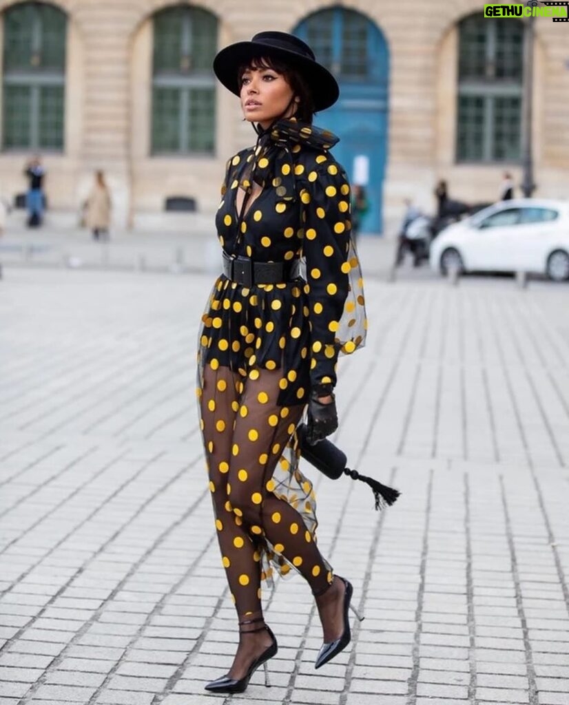 Kat Graham Instagram - Who’s ready for Paris Fashion Week? Here’s some of my favorite street style looks over the years. See you in Paris for couture kids! Paris, France