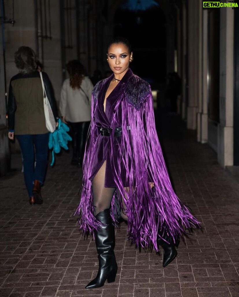 Kat Graham Instagram - Who’s ready for Paris Fashion Week? Here’s some of my favorite street style looks over the years. See you in Paris for couture kids! Paris, France