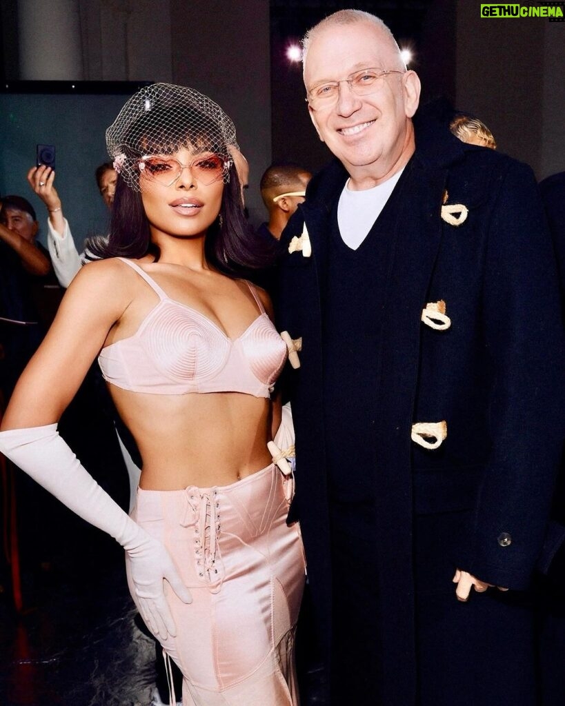 Kat Graham Instagram - The immensely talented visionary @JeanPaulGaultier at his Haute Couture Show x @simonerocha_ SS2024. It was a breathtaking show that seamlessly blended Rocha’s whimsical romanticism with Gaultier’s timeless silhouettes. It’s always a joy to adore, collect, bear witness to, cherish and pay homage to the legacy that is Gaultier. And seeing the maestro himself defies expression. Gratitude to my Gaultier family for having me. 💓 I have been dreaming in Gaultier since I was 16 years old. When I got my first big paycheck the first thing I bought was archive JPG. I own more Gaultier than anything else in my collection of fashion, and continue to collect everything I can. It continues to be a firm representation of absolute freedom, creativity, self love, inclusion and unyielding self expression. Paris, France