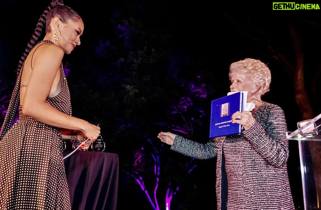 Kat Graham Instagram - It is bittersweet to be recognized by @ccfpeace with a peace award amidst one of the most tumultuous periods in history. We have all been feeling the deep grief and heartbreak of the innocent Israeli and Palestinian lives that have been lost. In recent weeks, we have witnessed the distressing violence and unimaginable horrors unfolding in Israel and Gaza. It’s during times of fear that soft power is so often undermined. To be recognized by the Community for Peace alongside purpose-driven creatives Liev Schreiber, Ben Silverman, Gustavo Lopez, and Aaron Rosenberg is truly an honor. I’m humbled and deeply grateful to be presented with this award by my friend, Holocaust survivor Yetta Kane. The arts have the unique ability to transcend language and cultural barriers. While it cannot stop bloodshed, it can and must foster empathy, encourage dialogue, and bring people closer together. These are the values that promote long-term peace. In our everyday lives, we all have the power to lead with empathy and promote the dignity of life for all. We can choose not to confuse the people with the organizations that govern them. We can choose not to confuse support for a group of innocent people as an expression of hate or oppression for another. Solutions are not based on violence. I believe that we can all channel our passions and pain towards the protection and support of the vulnerable and innocent. That has been my lifelong dedication to human rights globally and I will continue to do my part. We can all be part of the solution and come together in peace. It is possible.