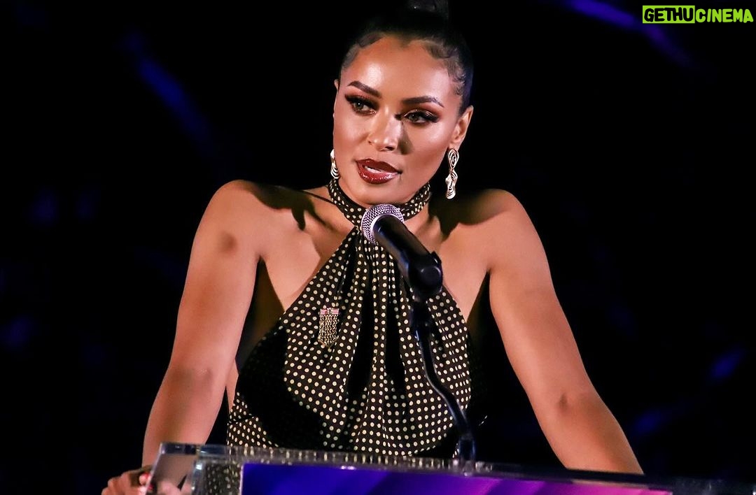 Kat Graham Instagram - It is bittersweet to be recognized by @ccfpeace with a peace award amidst one of the most tumultuous periods in history. We have all been feeling the deep grief and heartbreak of the innocent Israeli and Palestinian lives that have been lost. In recent weeks, we have witnessed the distressing violence and unimaginable horrors unfolding in Israel and Gaza. It’s during times of fear that soft power is so often undermined. To be recognized by the Community for Peace alongside purpose-driven creatives Liev Schreiber, Ben Silverman, Gustavo Lopez, and Aaron Rosenberg is truly an honor. I’m humbled and deeply grateful to be presented with this award by my friend, Holocaust survivor Yetta Kane. The arts have the unique ability to transcend language and cultural barriers. While it cannot stop bloodshed, it can and must foster empathy, encourage dialogue, and bring people closer together. These are the values that promote long-term peace. In our everyday lives, we all have the power to lead with empathy and promote the dignity of life for all. We can choose not to confuse the people with the organizations that govern them. We can choose not to confuse support for a group of innocent people as an expression of hate or oppression for another. Solutions are not based on violence. I believe that we can all channel our passions and pain towards the protection and support of the vulnerable and innocent. That has been my lifelong dedication to human rights globally and I will continue to do my part. We can all be part of the solution and come together in peace. It is possible.