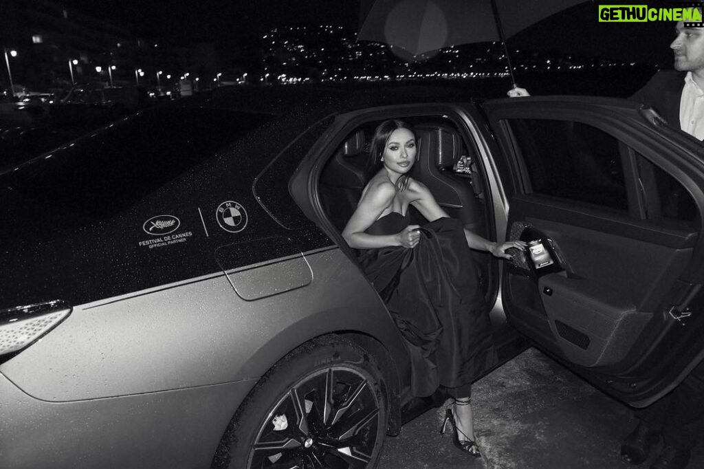 Kat Graham Instagram - Photographed by the great @gregwilliamsphotography for @BMW debuting the new i7 M70 @bmwm #ThislsForwardism #TheArtOfSeeingTomorrow #BornElectric #BMW×Cannes #CannesFilmFestival #Cannes2023 #BMWFilms Cannes, France