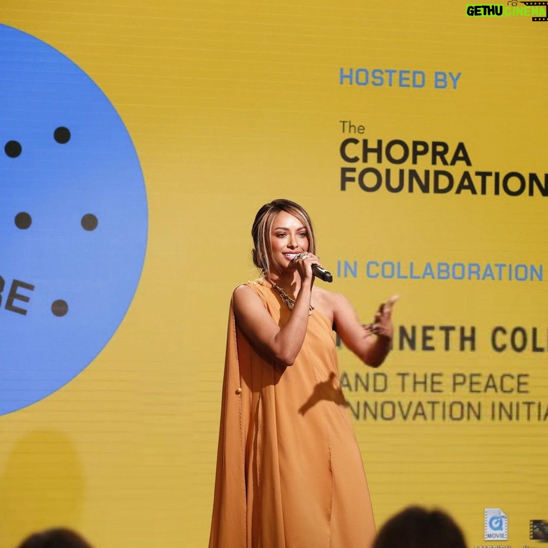 Kat Graham Instagram - So grateful and humbled to have joined my friend, the timeless and boundless Dr. @deepakchopra, the brilliant and fiercely innovative @Poonacha, the unstoppable and kind @ladygwright and the talented force of love that is @kennethcole for the launch of Sangha with @thechoprafoundation in NYC. Such an inspiring room filled with so many great minds with such a vision and plan for the future of humanity. ππ½ #WeThePlanet #WeTheFuture New York, New York