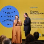Kat Graham Instagram - So grateful and humbled to have joined my friend, the timeless and boundless Dr. @deepakchopra, the brilliant and fiercely innovative @Poonacha, the unstoppable and kind @ladygwright and the talented force of love that is @kennethcole for the launch of Sangha with @thechoprafoundation in NYC. Such an inspiring room filled with so many great minds with such a vision and plan for the future of humanity. 🙏🏽 #WeThePlanet #WeTheFuture New York, New York