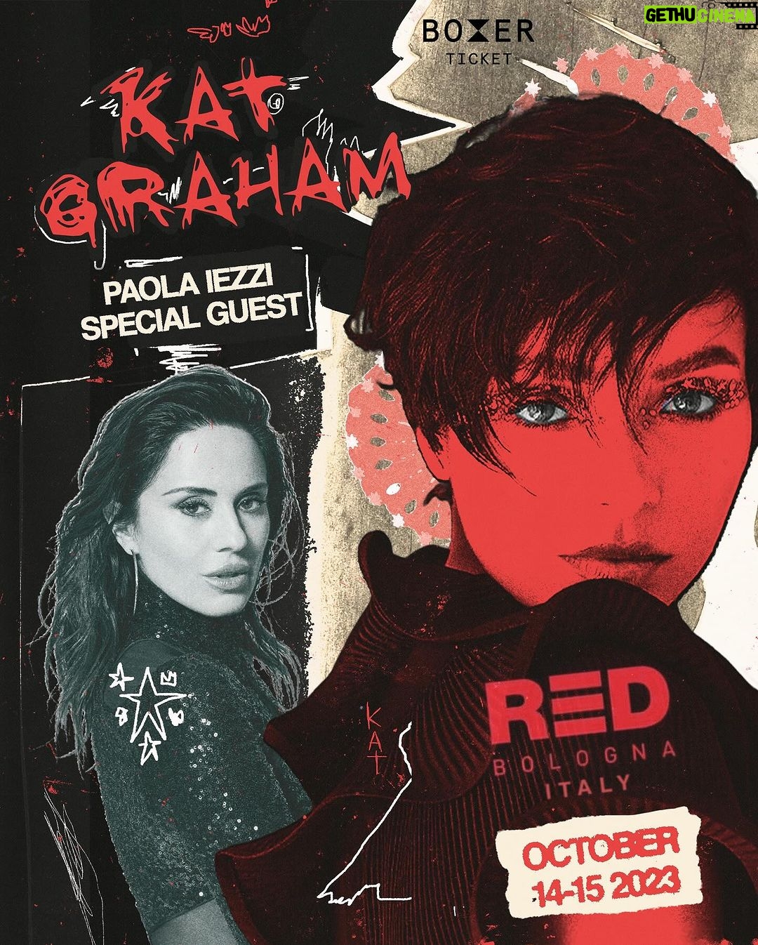 Kat Graham Instagram - Very excited to announce @paolaiezzireal as my special guest! See you in Bologna! Tickets are limited! #LinkInBio 🇮🇹 Bologna, Italy