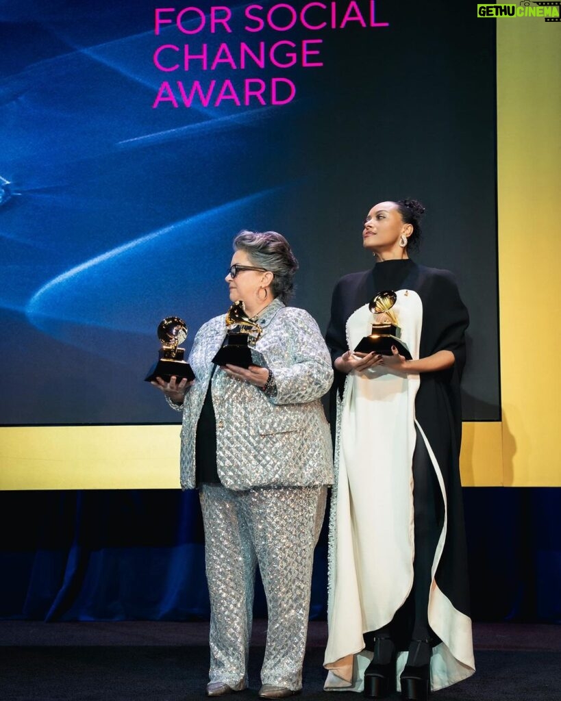 Kat Graham Instagram - Congratulations @knaanstagram on your Grammy Award for “Refugee” Best Song for Social Change at the Special Merit Awards. What an incredible honor to be able to present this to you. From our journey of being label mates (now over 10 years ago!) on A&M records, to having the privilege of being a part of your well deserved recognition. Thank you for using your platform and talents to bring awareness to the plight of refugees. This was an absolute dream come true having my two humanitarian worlds brought together with the @recordingacademy and @refugees. It felt like the deepest confirmation of alignment. So honored to be a part of the UN Refugee Agency and Recording Academy family. Two organizations that work tirelessly to protect, empower and support the world’s most vulnerable. Congratulations K’Naan. May the world see and understand what it means to be a refugee a little more today than they did yesterday. Thank you. 🙏🏽 Los Angeles, California