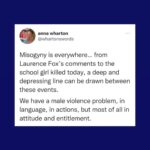 Kate Beckinsale Instagram - If yesterday has highlighted anything, it's the grim reality of how dangerous male entitlement can be. The root cause of this is misogyny. It's patriarchy. It's sexism repackaged as "being a better" or "real" man, by toxic social media influencers. It's social media companies themselves allowing this content to be eaten up, unchallenged. It's an entire society that turns a blind eye to the cause of violence towards women and girls. None of these problems are new, they have just repeatedly been left to fester, morph and grow until we are at a place where a high profile public figure can come on live Tv and make misogynistic remarks about a woman, and the next day lament the death of a 15 year old girl by a boy - and not see how those actions are connected. Misogyny breeds violence. It's never just a comment, banter, a joke - it's a culture that enables women to be seen as less than men. As disposable, without agency. We didn't need to have this horrific wake up call. It shouldn't take the violent death of a teenage girl for society to listen. Misogyny should be treated with the same severity as any other form of terror and violence. This isn't something women should have to put up with anymore. Deepest condolences to the family and friends of 15 year old Elianne Andam, for all the light and life that has been taken from you . Again I am disabling comments out of respect to her and her family . Repost @cheerupluv