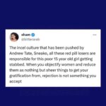 Kate Beckinsale Instagram - If yesterday has highlighted anything, it's the grim reality of how dangerous male entitlement can be. The root cause of this is misogyny. It's patriarchy. It's sexism repackaged as "being a better" or "real" man, by toxic social media influencers. It's social media companies themselves allowing this content to be eaten up, unchallenged. It's an entire society that turns a blind eye to the cause of violence towards women and girls. None of these problems are new, they have just repeatedly been left to fester, morph and grow until we are at a place where a high profile public figure can come on live Tv and make misogynistic remarks about a woman, and the next day lament the death of a 15 year old girl by a boy - and not see how those actions are connected. Misogyny breeds violence. It's never just a comment, banter, a joke - it's a culture that enables women to be seen as less than men. As disposable, without agency. We didn't need to have this horrific wake up call. It shouldn't take the violent death of a teenage girl for society to listen. Misogyny should be treated with the same severity as any other form of terror and violence. This isn't something women should have to put up with anymore. Deepest condolences to the family and friends of 15 year old Elianne Andam, for all the light and life that has been taken from you . Again I am disabling comments out of respect to her and her family . Repost @cheerupluv