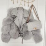 Kate Beckinsale Instagram - @alinathebrand made the best ever jacket so now I have it in three colours .. I love them so much and then the designer told me I was her inspo to make them which made me squeak. If anyone is in any doubt that it’s vegan leather and faux fur please accept Willow’s hearty endorsement . DM @alinathebrand to purchase if it’s your thing too 💕 she’s so talented I love her 💕💕