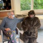 Kate Beckinsale Instagram - So we may have some bits and bobs going on but that will not deter us from attempting and failing to scare the shit out of Roy who,it turns out ,greets an unexpected bear with a very polite “Oh,hello!”