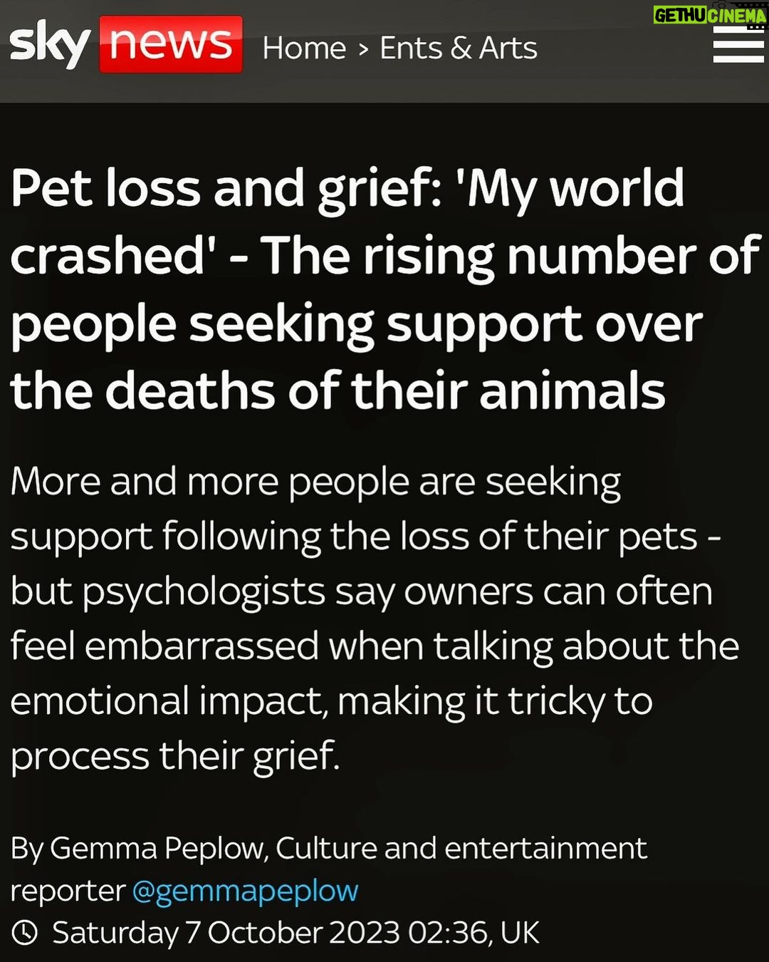 Kate Beckinsale Instagram - Beautiful, must-read article in @skynews this morning about pet loss and grief, by @gemmapeplow, illustration (2nd slide) by @flimsy_kitten. The π to read is in my bios and story. @katebeckinsale #petloss #grief #rainbowbridge #mydog #mycat #dogmom #catmom #dogsofinstagram #catsofinstagram #psychology #clinicalpsychology #dogparents #furmom #petmom #petmemorial #neverforgotten #neverforget #vetmed #veterinarian #veterinarytechnician #vettech #dogsarefamily #petsarefamily #catlover #doglover #animallovers #horselover #heartdog #muttsofinstagram #whorescuedwho London, United Kingdom