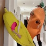 Kate Beckinsale Instagram - Sadness and joy,gratitude and rage, fear and hope, friends and family, dear animals both living and living in the heart,laughter and tears, generosity and feeling seen and loved and of course, fruit and veg costumes. Happy (or as happy as you can) Christmas. And love from us❤️
