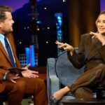 Kate Hudson Instagram - My final time with @j_corden on the @latelateshow 😭 James, we all love you and thank you for always bringing such incredible energy to your interviews and showing such care. We will miss you! So grateful to do this with my bro @theoliverhudson and tell silly stories about how we like to party 💃🤷‍♀️ and of course our podcast @siblingrevelry which has a new season beginning now anywhere you listen to podcasts ☀️ #LateLateShow PHOTOGRAPHER: @terencepatrick
