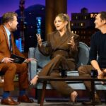 Kate Hudson Instagram - My final time with @j_corden on the @latelateshow 😭 James, we all love you and thank you for always bringing such incredible energy to your interviews and showing such care. We will miss you! So grateful to do this with my bro @theoliverhudson and tell silly stories about how we like to party 💃🤷‍♀️ and of course our podcast @siblingrevelry which has a new season beginning now anywhere you listen to podcasts ☀️ #LateLateShow PHOTOGRAPHER: @terencepatrick