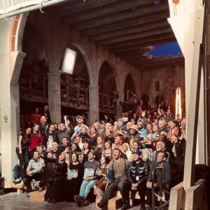 Katelyn Rose Downey Instagram - #TheNun2 in ten pictures 

1. The best @michaelchaves 
2. Our amazing cast & crew 
3. Two of the most talented people, I’m in awe of you both! @taissafarmiga #annapopplewell 🫶🏻 
4. The reason why I spent 4 months drinking honey 🍯
5. No caption needed - love you @stormreid ❤️
6. What my face looked like for majority of filming 😰
7. I swear we were friends in real life @leontine_doncieu 
8. Always your Captain @jonasbloquet 
9. My favourite place 🍫
10.Family 🫶🏻

Thank you @michaelchaves for letting me be your Sophie & for your trust in me. 
@nataliasafran #petersafran for your kindness and support always - @judsonscott for your belief in me - &  @daveneus for listening to my 10,000 questions about movies 😂
@sophiejscottpr for simply being you, France would have been totally diffferent without you. 
Lastly @rosewicksteedcasting thank you for taking a chance on a little Irish kid. 
I am forever grateful for you all!💕