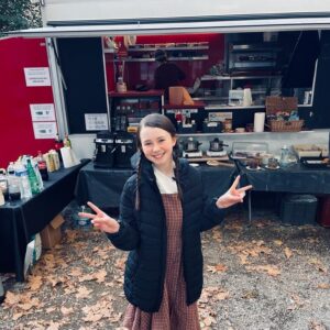 Katelyn Rose Downey Instagram - #TheNun2 in ten pictures 

1. The best @michaelchaves 
2. Our amazing cast & crew 
3. Two of the most talented people, I’m in awe of you both! @taissafarmiga #annapopplewell 🫶🏻 
4. The reason why I spent 4 months drinking honey 🍯
5. No caption needed - love you @stormreid ❤️
6. What my face looked like for majority of filming 😰
7. I swear we were friends in real life @leontine_doncieu 
8. Always your Captain @jonasbloquet 
9. My favourite place 🍫
10.Family 🫶🏻

Thank you @michaelchaves for letting me be your Sophie & for your trust in me. 
@nataliasafran #petersafran for your kindness and support always - @judsonscott for your belief in me - &  @daveneus for listening to my 10,000 questions about movies 😂
@sophiejscottpr for simply being you, France would have been totally diffferent without you. 
Lastly @rosewicksteedcasting thank you for taking a chance on a little Irish kid. 
I am forever grateful for you all!💕