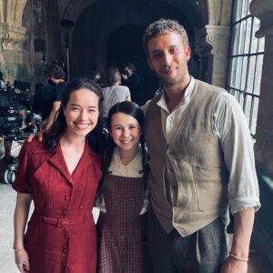 Katelyn Rose Downey Instagram - #TheNun2 in ten pictures 

1. The best @michaelchaves 
2. Our amazing cast & crew 
3. Two of the most talented people, I’m in awe of you both! @taissafarmiga #annapopplewell 🫶🏻 
4. The reason why I spent 4 months drinking honey 🍯
5. No caption needed - love you @stormreid ❤️
6. What my face looked like for majority of filming 😰
7. I swear we were friends in real life @leontine_doncieu 
8. Always your Captain @jonasbloquet 
9. My favourite place 🍫
10.Family 🫶🏻

Thank you @michaelchaves for letting me be your Sophie & for your trust in me. 
@nataliasafran #petersafran for your kindness and support always - @judsonscott for your belief in me - &  @daveneus for listening to my 10,000 questions about movies 😂
@sophiejscottpr for simply being you, France would have been totally diffferent without you. 
Lastly @rosewicksteedcasting thank you for taking a chance on a little Irish kid. 
I am forever grateful for you all!💕