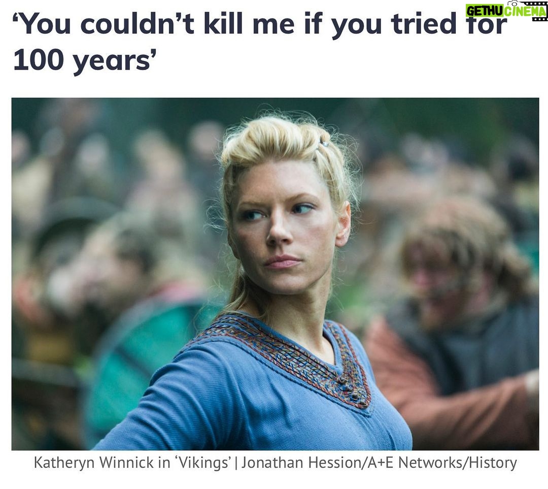 Katheryn Winnick Instagram - Just recently I did an interview and I was asked my favorite Lagertha quote. By far, hands down it has to be… “You couldn’t kill me if you tried for a hundred years”