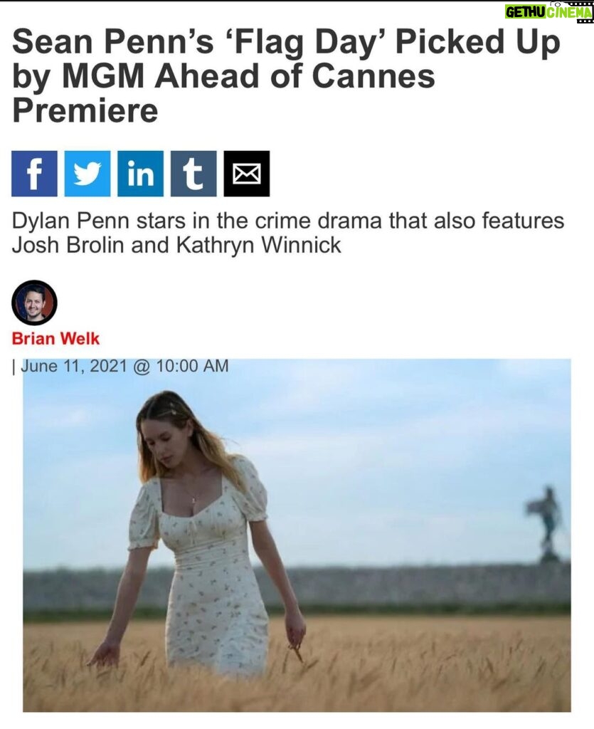Katheryn Winnick Instagram - FLAG DAY, directed by the one and only Sean Penn, is premiering at Cannes Film Festival and hitting movie theatre’s this year! A true labour of love, took almost a decade to get made. Honored to be a part of this incredible story.✨#actress #co-producer