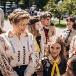 Katheryn Winnick Instagram - So amazing to reunite with my Ukrainian childhood scout group, PLAST. Thank you for such a warm welcome! 💕 Kyiv, Ukraine
