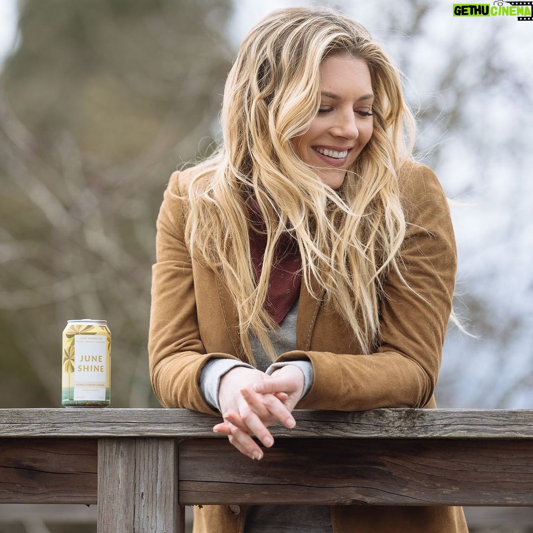 Katheryn Winnick - 421.9K Likes - Excited to announce @juneshineco is now available nationwide! Order online & get it delivered to your door. Use the code TRYJUNESHINE for 20% OFF. #JuneShine #HardKombucha #investor