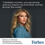 Katheryn Winnick Instagram – Ukrainian women are the real warriors.  Forbes article just released, where I give my own interpretation of the modern concept of female leadership.