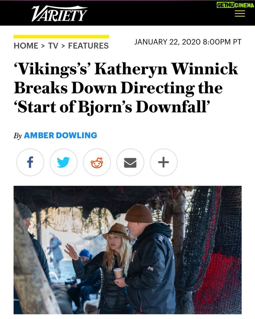 Katheryn Winnick Instagram - What did you think of last night’s Vikings episode? New interview in today’s @variety. 🎬 #Director